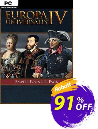 Europa Universalis IV Empire Founder Pack PC Coupon, discount Europa Universalis IV Empire Founder Pack PC Deal 2024 CDkeys. Promotion: Europa Universalis IV Empire Founder Pack PC Exclusive Sale offer 