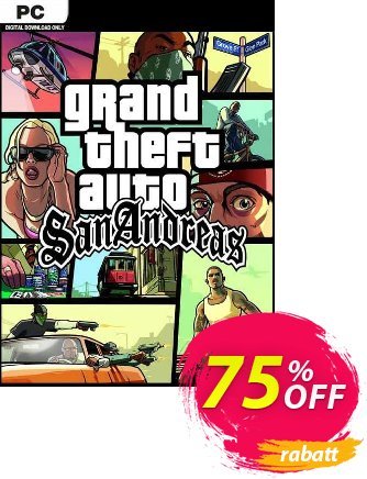 Grand Theft Auto - San Andreas PC Coupon, discount Grand Theft Auto - San Andreas PC Deal 2024 CDkeys. Promotion: Grand Theft Auto - San Andreas PC Exclusive Sale offer 