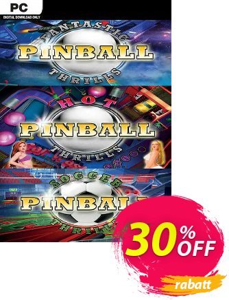 Pinball Thrills Triple Pack PC Coupon, discount Pinball Thrills Triple Pack PC Deal 2024 CDkeys. Promotion: Pinball Thrills Triple Pack PC Exclusive Sale offer 