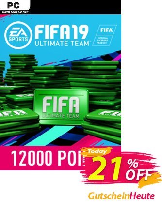 FIFA 19 - 12000 FUT Points PC Gutschein FIFA 19 - 12000 FUT Points PC Deal 2024 CDkeys Aktion: FIFA 19 - 12000 FUT Points PC Exclusive Sale offer 