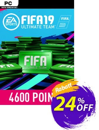 FIFA 19 - 4600 FUT Points PC Coupon, discount FIFA 19 - 4600 FUT Points PC Deal 2024 CDkeys. Promotion: FIFA 19 - 4600 FUT Points PC Exclusive Sale offer 