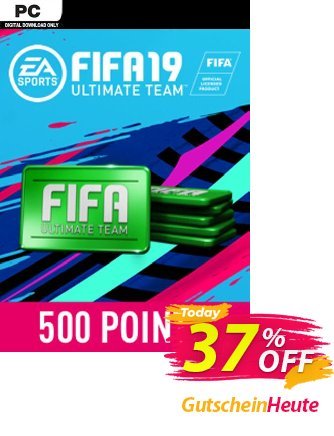FIFA 19 - 500 FUT Points PC Gutschein FIFA 19 - 500 FUT Points PC Deal 2024 CDkeys Aktion: FIFA 19 - 500 FUT Points PC Exclusive Sale offer 