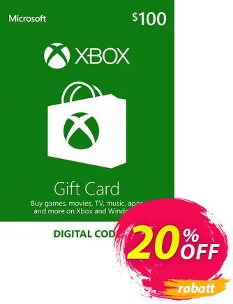 Xbox Gift Card - 100 USD Coupon, discount Xbox Gift Card - 100 USD Deal 2024 CDkeys. Promotion: Xbox Gift Card - 100 USD Exclusive Sale offer 