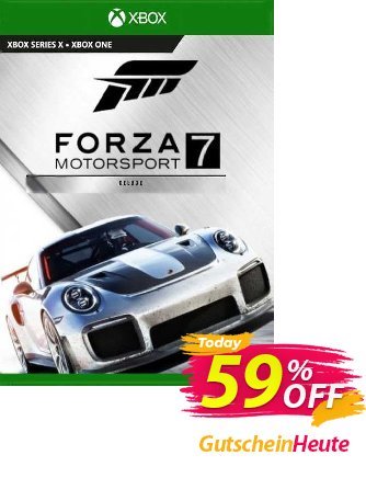 Forza Motorsport 7 Deluxe Edition Xbox One - US  Gutschein Forza Motorsport 7 Deluxe Edition Xbox One (US) Deal 2024 CDkeys Aktion: Forza Motorsport 7 Deluxe Edition Xbox One (US) Exclusive Sale offer 