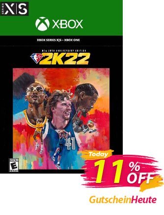 NBA 2K22 NBA 75th Anniversary Edition Xbox One & Xbox Series X|S - US  Gutschein NBA 2K22 NBA 75th Anniversary Edition Xbox One &amp; Xbox Series X|S (US) Deal 2024 CDkeys Aktion: NBA 2K22 NBA 75th Anniversary Edition Xbox One &amp; Xbox Series X|S (US) Exclusive Sale offer 