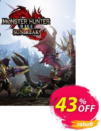 Monster Hunter Rise: Sunbreak + Bonus PC - DLC Coupon, discount Monster Hunter Rise: Sunbreak + Bonus PC - DLC Deal 2024 CDkeys. Promotion: Monster Hunter Rise: Sunbreak + Bonus PC - DLC Exclusive Sale offer 