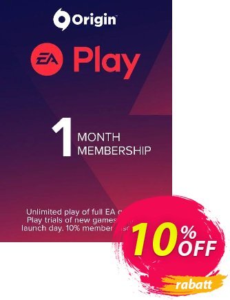 EA Play Pro (EA Access) 1 Month PC Coupon, discount EA Play Pro (EA Access) 1 Month PC Deal 2024 CDkeys. Promotion: EA Play Pro (EA Access) 1 Month PC Exclusive Sale offer 