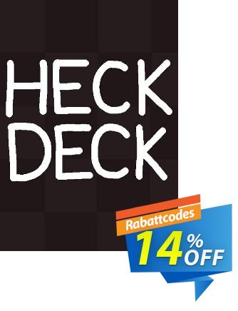 Heck Deck PC Coupon, discount Heck Deck PC Deal 2024 CDkeys. Promotion: Heck Deck PC Exclusive Sale offer 