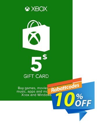 Xbox Gift Card - 5 USD discount coupon Xbox Gift Card - 5 USD Deal 2024 CDkeys - Xbox Gift Card - 5 USD Exclusive Sale offer 