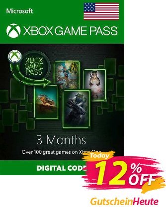 3 Month Xbox Game Pass Xbox One - USA  Gutschein 3 Month Xbox Game Pass Xbox One (USA) Deal 2024 CDkeys Aktion: 3 Month Xbox Game Pass Xbox One (USA) Exclusive Sale offer 