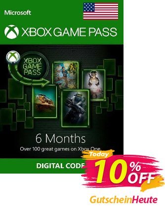6 Month Xbox Game Pass Xbox One - USA  Gutschein 6 Month Xbox Game Pass Xbox One (USA) Deal 2024 CDkeys Aktion: 6 Month Xbox Game Pass Xbox One (USA) Exclusive Sale offer 