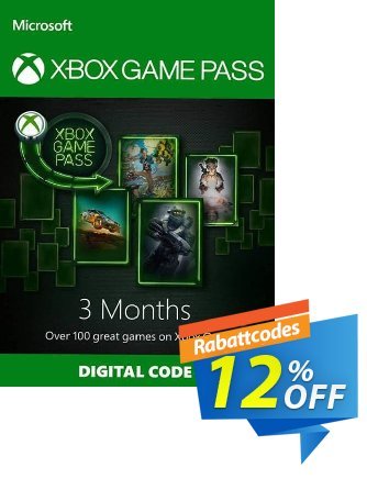 3 Month Xbox Game Pass Xbox One Coupon, discount 3 Month Xbox Game Pass Xbox One Deal 2024 CDkeys. Promotion: 3 Month Xbox Game Pass Xbox One Exclusive Sale offer 