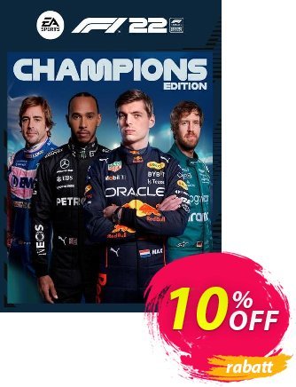 F1 22 Champions Edition Xbox One & Xbox Series X|S (WW) Coupon, discount F1 22 Champions Edition Xbox One &amp; Xbox Series X|S (WW) Deal 2024 CDkeys. Promotion: F1 22 Champions Edition Xbox One &amp; Xbox Series X|S (WW) Exclusive Sale offer 