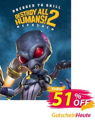 Destroy All Humans! 2 - Reprobed: Dressed to Skill Edition + Bonus PC Coupon, discount Destroy All Humans! 2 - Reprobed: Dressed to Skill Edition + Bonus PC Deal 2024 CDkeys. Promotion: Destroy All Humans! 2 - Reprobed: Dressed to Skill Edition + Bonus PC Exclusive Sale offer 
