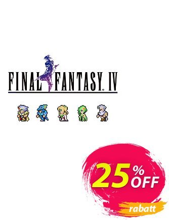 Final Fantasy IV PC Coupon, discount Final Fantasy IV PC Deal 2024 CDkeys. Promotion: Final Fantasy IV PC Exclusive Sale offer 