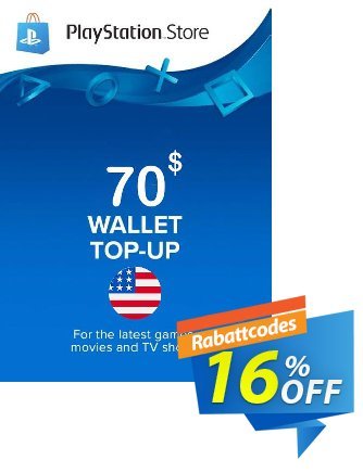 PlayStation Network (PSN) Card - $70 (USA) Coupon, discount PlayStation Network (PSN) Card - $70 (USA) Deal CDkeys. Promotion: PlayStation Network (PSN) Card - $70 (USA) Exclusive Sale offer