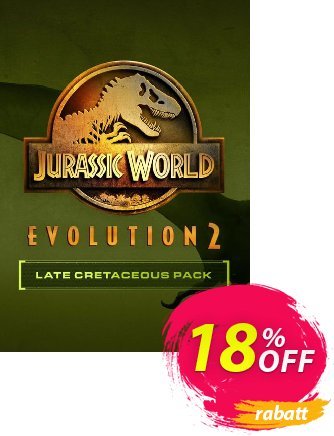 Jurassic World Evolution 2: Late Cretaceous Pack PC - DLC discount coupon Jurassic World Evolution 2: Late Cretaceous Pack PC - DLC Deal CDkeys - Jurassic World Evolution 2: Late Cretaceous Pack PC - DLC Exclusive Sale offer