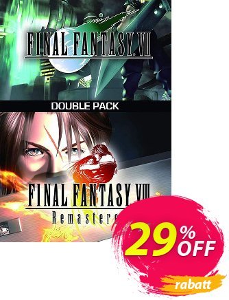 Final Fantasy VII + VIII Double Pack PC Gutschein Final Fantasy VII + VIII Double Pack PC Deal CDkeys Aktion: Final Fantasy VII + VIII Double Pack PC Exclusive Sale offer