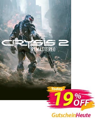 Crysis 2 Remastered PC Coupon, discount Crysis 2 Remastered PC Deal CDkeys. Promotion: Crysis 2 Remastered PC Exclusive Sale offer