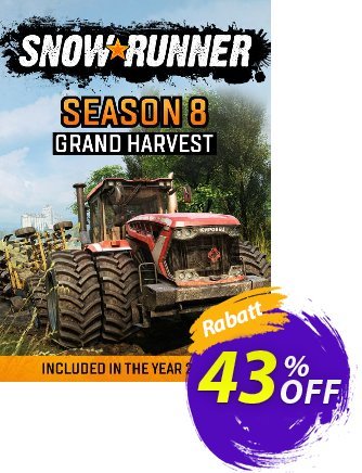 SnowRunner - Season 8: Grand Harvest PC - DLC Coupon, discount SnowRunner - Season 8: Grand Harvest PC - DLC Deal CDkeys. Promotion: SnowRunner - Season 8: Grand Harvest PC - DLC Exclusive Sale offer