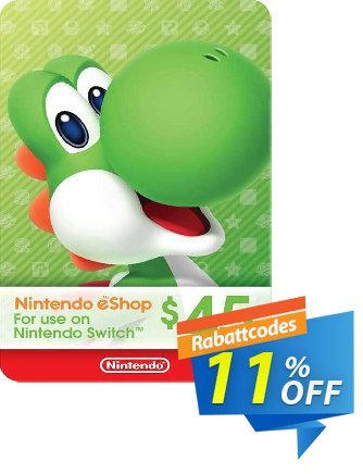 Nintendo eShop Card $45 - USA  Gutschein Nintendo eShop Card $45 (USA) Deal CDkeys Aktion: Nintendo eShop Card $45 (USA) Exclusive Sale offer