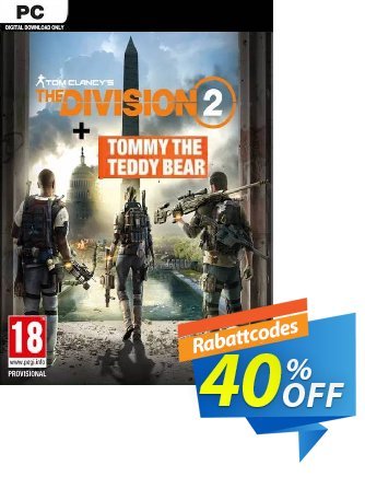 Tom Clancy's The Division 2 PC Inc. Teddy Bear DLC Coupon, discount Tom Clancy's The Division 2 PC Inc. Teddy Bear DLC Deal. Promotion: Tom Clancy's The Division 2 PC Inc. Teddy Bear DLC Exclusive offer 