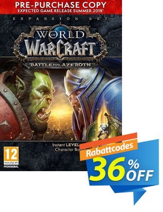 World of Warcraft - WoW Battle for Azeroth - PC - EU  Gutschein World of Warcraft (WoW) Battle for Azeroth - PC (EU) Deal Aktion: World of Warcraft (WoW) Battle for Azeroth - PC (EU) Exclusive offer 