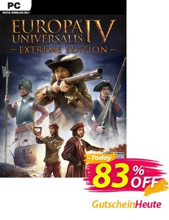 Europa Universalis IV 4 Extreme Edition PC Gutschein Europa Universalis IV 4 Extreme Edition PC Deal Aktion: Europa Universalis IV 4 Extreme Edition PC Exclusive offer 