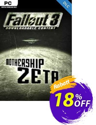 Fallout 3 Mothership Zeta PC Coupon, discount Fallout 3 Mothership Zeta PC Deal. Promotion: Fallout 3 Mothership Zeta PC Exclusive offer 