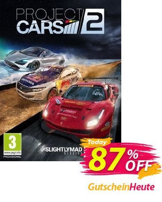 Project Cars 2 PC Gutschein Project Cars 2 PC Deal Aktion: Project Cars 2 PC Exclusive offer 