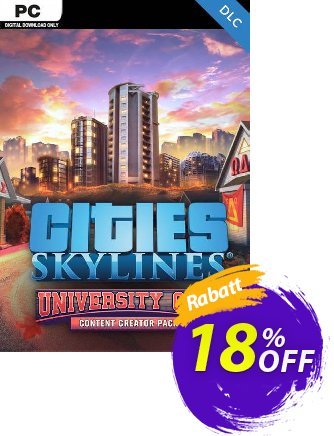 Cities Skylines PC - Content Creator Pack University City DLC Gutschein Cities Skylines PC - Content Creator Pack University City DLC Deal Aktion: Cities Skylines PC - Content Creator Pack University City DLC Exclusive offer 