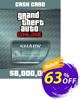 Grand Theft Auto Online - GTA V 5 : Megalodon Shark Cash Card PC Gutschein Grand Theft Auto Online (GTA V 5): Megalodon Shark Cash Card PC Deal Aktion: Grand Theft Auto Online (GTA V 5): Megalodon Shark Cash Card PC Exclusive offer 