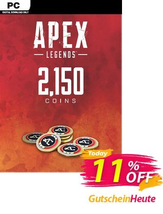 Apex Legends 2150 Coins VC PC Gutschein Apex Legends 2150 Coins VC PC Deal Aktion: Apex Legends 2150 Coins VC PC Exclusive offer 