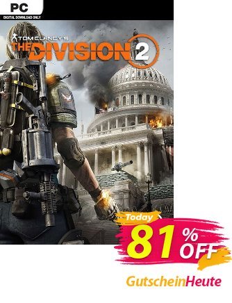 Tom Clancy's The Division 2 PC Gutschein Tom Clancy's The Division 2 PC Deal Aktion: Tom Clancy's The Division 2 PC Exclusive offer 
