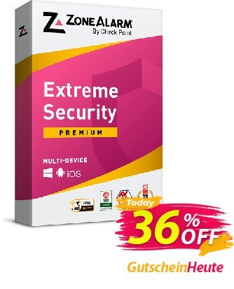 ZoneAlarm Extreme Security (10 Devices) Coupon, discount 36% OFF ZoneAlarm Extreme Security (10 Devices), verified. Promotion: Amazing offer code of ZoneAlarm Extreme Security (10 Devices), tested & approved