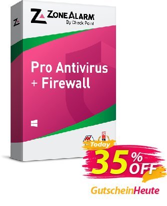 ZoneAlarm Pro Antivirus + Firewall (10 PCs License) Coupon, discount 35% OFF ZoneAlarm Pro Antivirus + Firewall (10 PCs License), verified. Promotion: Amazing offer code of ZoneAlarm Pro Antivirus + Firewall (10 PCs License), tested & approved