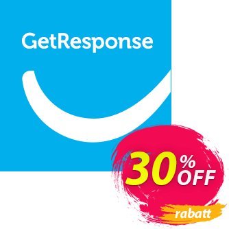 GetResponse PROFESSIONAL discount coupon 30% OFF GetResponse, verified - Super sales code of GetResponse, tested & approved
