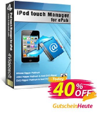 4Videosoft iPod touch Manager for ePub Gutschein 4Videosoft iPod touch Manager for ePub awesome promo code 2024 Aktion: awesome promo code of 4Videosoft iPod touch Manager for ePub 2024