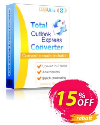 Coolutils Total Outlook Express Converter discount coupon 15% OFF Coolutils Total Outlook Express Converter, verified - Dreaded discounts code of Coolutils Total Outlook Express Converter, tested & approved