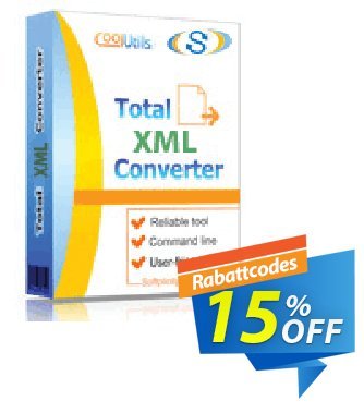 Coolutils Total XML Converter Coupon, discount 15% OFF Coolutils Total XML Converter, verified. Promotion: Dreaded discounts code of Coolutils Total XML Converter, tested & approved
