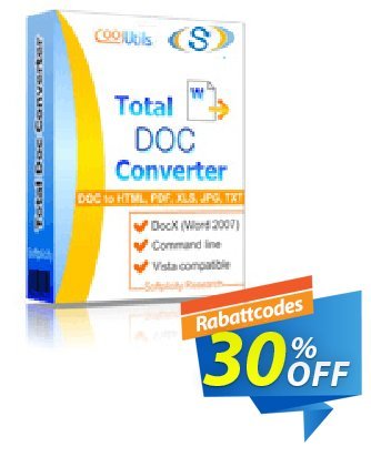 Coolutils Total Doc Converter (Commercial License) Coupon, discount 30% OFF Coolutils Total Doc Converter (Commercial License), verified. Promotion: Dreaded discounts code of Coolutils Total Doc Converter (Commercial License), tested & approved