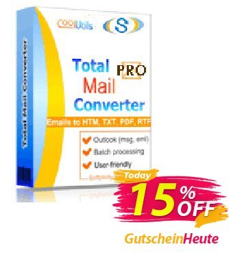 Coolutils Total Mail Converter Pro - Site License  Gutschein 15% OFF Coolutils Total Mail Converter Pro (Site License), verified Aktion: Dreaded discounts code of Coolutils Total Mail Converter Pro (Site License), tested & approved