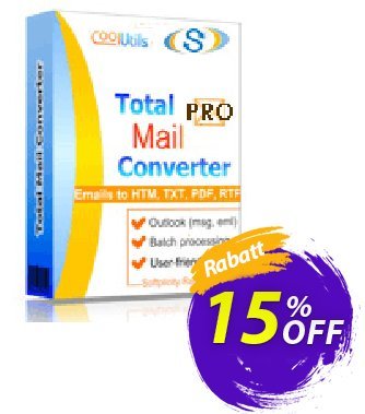 Coolutils Total Mail Converter Pro (Server License) discount coupon 15% OFF Coolutils Total Mail Converter Pro (Server License), verified - Dreaded discounts code of Coolutils Total Mail Converter Pro (Server License), tested & approved