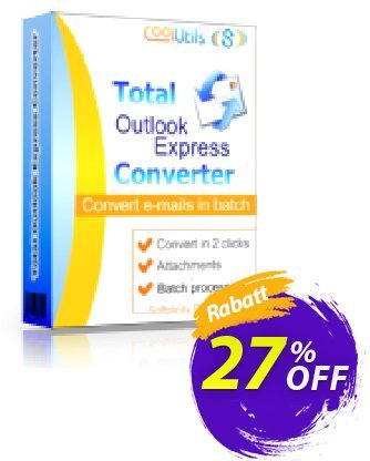 Coolutils Total Outlook Express Converter (Commercial License) discount coupon 27% OFF Coolutils Total Outlook Express Converter (Commercial License), verified - Dreaded discounts code of Coolutils Total Outlook Express Converter (Commercial License), tested & approved