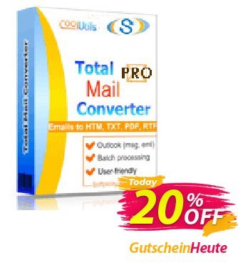 Coolutils Total Mail Converter Pro (Commercial License) discount coupon 20% OFF Coolutils Total Mail Converter Pro (Commercial License), verified - Dreaded discounts code of Coolutils Total Mail Converter Pro (Commercial License), tested & approved
