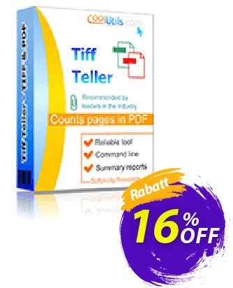 Coolutils Tiff Teller Coupon, discount 15% OFF Coolutils Tiff Teller, verified. Promotion: Dreaded discounts code of Coolutils Tiff Teller, tested & approved