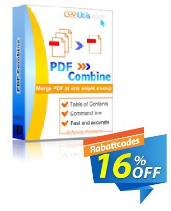 Coolutils PDF Combine Coupon, discount 30% OFF JoyceSoft. Promotion: 