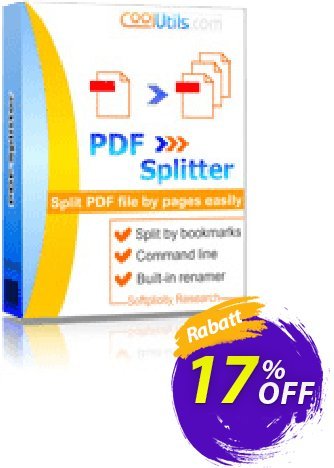 Coolutils PDF Splitter Gutschein 30% OFF JoyceSoft Aktion: 