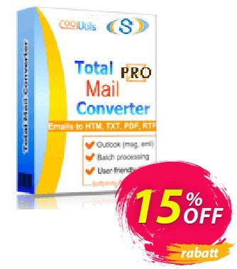 Coolutils Total Mail Converter Pro discount coupon 30% OFF JoyceSoft - 
