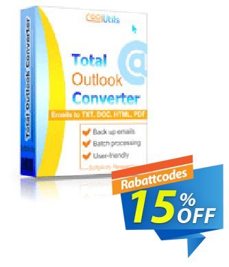 Coolutils Total Outlook Converter Coupon, discount 30% OFF JoyceSoft. Promotion: 